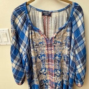 Johnny Was flannel long sleeve